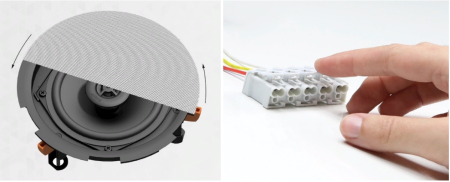 AUDAC CIRA724/W, двухполосная, встраиваемая акустическая система